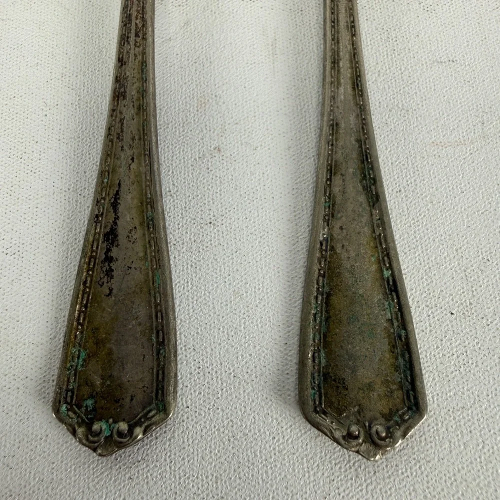2 Antique Oneida/Niagara Falls Silver Co MADISON Iced Tea Spoons Silverplate